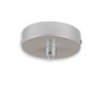 ISOLED 116606 Deckenbaldachin rund, grau, für Kabel mit bis zu max. 9,8mm Manteldurchm.