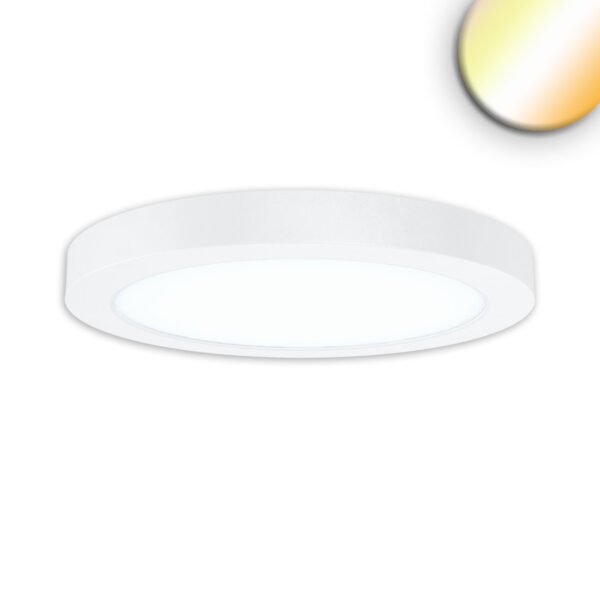 ISOLED 116828 LED Aufbau/Einbauleuchte Flex Pro DN235, 16W, weiß, 120lm/W, 3000|3500|4000K, dimmbar