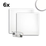 ISOLED 116940 LED Panel ECO Backlight Line 625 UGR<19 2H/2H, CRI80, 36W, neutralweiß, 6er Pack, PowerSwitch 21-40W