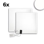 ISOLED 116942 LED Panel ECO Backlight Line 625 UGR<19 2H/2H, CRI80, 36W, neutralweiß, 6er Pack, 1-10V dimmbar