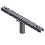 ISOLED 117047 Traverse mit Zopfmaß 76mm für 2 Fluter