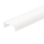 ISOLED 117105 COVER weiß/matt  für Track48 Trockenbau-, Einbau u. Aufbauschiene (H50), 200cm, 75% Transmission