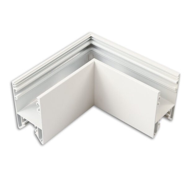ISOLED 117203 HALON 90° Eck, geschweißt, 120x120mm, weiß RAL 9003, exkl. Cover