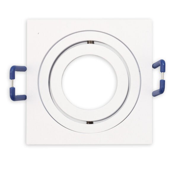 ISOLED 117364 Einbaurahmen für MR11/GU10 Mini Spots, schwenkbar, eckig, weiß