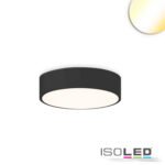 ISOLED 117490 LED Deckenleuchte UGR<19 2H, schwarz, 30W, IP44, DN400, ColorSwitch 2700|3000|4000K, DALI dimmbar