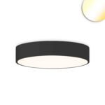 ISOLED 117495 LED Deckenleuchte UGR<19 2H, schwarz, 40W|50W, IP44, DN600, ColorSwitch 2700|3000|4000K, dimmbar