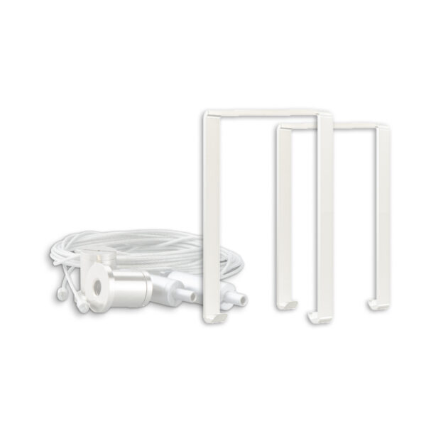 ISOLED 117569 Montagebügel Z65 für Leuchtenprofil HALON mit Seilabhängung, 2 STK, weiß