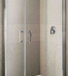 ALVA AQDUOREHPL90 ALVA Ora Eckeinsteigshälfte PT in Linie 86,5-91/200cm, Chrom gl., ESG  Verpackungseinheit:1ST