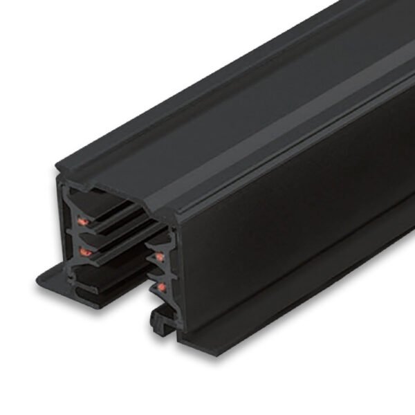 ISOLED 127512 3-Phasen Classic Einbau-Stromschiene, 2m, schwarz