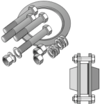 KE KELIT 2730770 K19A KELIT Dichtsatz zu Losflansch KE18 - Stahlflansch 75    4-Loch K19A Verpackungseinheit:1ST