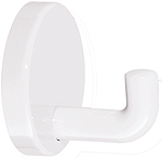 HEWI 477.90.010 99 HEWI Einzelhaken der Serie 477, Polyamid, T: 46 mm, RosettenD: 50 mm, in HEWI Farbe 99 (Reinweiß)  Verpackungseinheit:1ST