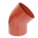 PREIS 10076 PREIS SML Bogen 45 DN125; muffenloses, gusseisernes Abflussformstück entsprechend EN 877, CE-Kennzeichen, fremdüberwacht, RAL-Gütezeichen RAL-GZ 698; nicht brennbar nach EN 13501-1;  Verpackungseinheit:1ST