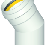 POLOPLAST 06302 PP-Polo-Eco-Plus Premium Bogen DN100/da110 30 Gr.f.SN8 u.SN12 weiss  Verpackungseinheit:1ST