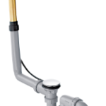 HANSGROHE 58123000 hansgrohe Exafill Komplettset Wanneneinlauf, Ablauf- und Überlaufgarnitur für Normalwannen, Chrom 58123XXX Verpackungseinheit:1ST