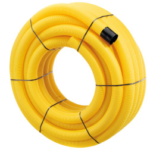 ALVA DRAENR100 ALVA PVC-Drainagerohr flexibel 100x4.0mm geschl. n.ÖNORM B5140 Rolle 50m Gelb  Verpackungseinheit:50M