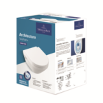 VILLEROY&BOCH 5684CL01 Villeroy & Boch Combi-Pack Architectura 5684CL, 370 x 530 x 350 mm, Oval, wandhängend, Abgang waagerecht, mit TwistFlush, Weiß Alpin 5684CL Verpackungseinheit:1ST