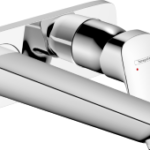 HANSGROHE 71220000 hansgrohe Logis Einhebel-Waschtischmischer Unterputz für Wandmontage mit Auslauf 19,5 cm, Chrom 71220XXX Verpackungseinheit:1ST