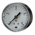 JAKO 1171116000 Klein-Manometer Fig.2601(1) 1/4" 63mm Durchmesser 0- 6 bar Anschluss hinten  Verpackungseinheit:1ST