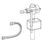 REHAU 18965901267 MEPA Ersatzset UPSK SC R11 Füllventil mit Panzerschlauch  Verpackungseinheit:1ST