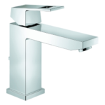 GROHE 23 445 000 GROHE Einhand-Waschtischbatterie Eurocube 23445, M-Size, Einlochmontage, Zugstangen-Ablaufgarnitur 1 1/4'', chrom 23445 Verpackungseinheit:1ST