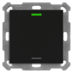 MDT BE-TAL55T106.01 KNX Taster Light 55 1-fach, RGBW, Temper atursensor, Schwarz matt, Neutral  Verpackungseinheit:1ST