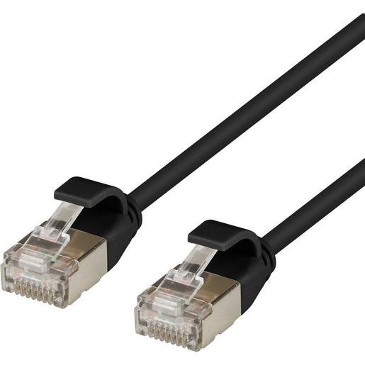 EFB K5547SW.1 RJ45 Patchkabel U/FTP Kat.6A Rohkabel TPE 4,0mm ultraflex 1m schwarz Verpackungseinheit:1ST