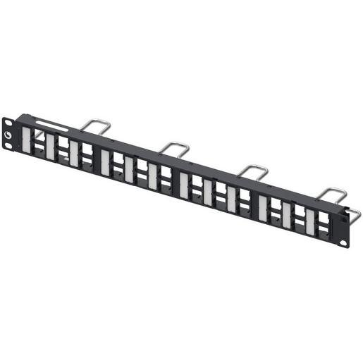 Systimax 760207274 Rangierpanel 1HE UTP leer schwarz für 24 ports Verpackungseinheit:1ST