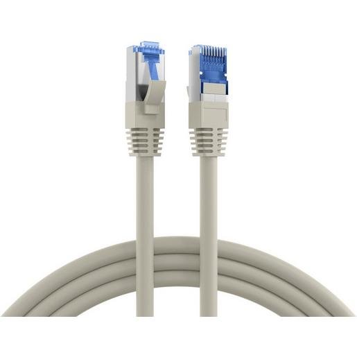 R-TEC K5525FGR.0,5 RJ45 Patchkabel S/FTP Kat.6A Kat.7 Rohkabel TPE superflex 0,5m grau Verpackungseinheit:1ST