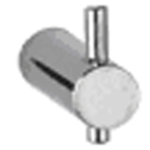 KWC AUSTRIA 2000057979 KP Kleiderhaken, STRATOS, Edelstahl, 18x38x60 mm, Aufputzmontage, Rohrduchmesser 18 mm, eine Bohrung für Schraubbefestigung STRX692 Verpackungseinheit:1ST