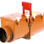 HUTTERER & LECHNER HL715.2 HL715.2 - Rückstauverschluss DN160 mit 2 Edelstahlklappen und Handabsperrung 715,2 Verpackungseinheit:1ST