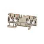 WEIDMÜLLER 1521690000 Durchgangs-Reihenklemme, PUSH IN, dunkel beige, 2.5 mm², 24 A, 800 V, Anzahl Ansc A4C 2.5 Verpackungseinheit:1ST