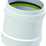 POLOPLAST 06522 PP-Polo-Eco-Plus Premium Überschiebmuffe DN150/da160mm Nr.6522 f.SN8 u.SN12 weiss  Verpackungseinheit:1ST