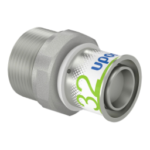 UPONOR 1070510 Uponor S-Press PLUS Übergangsnippel 32-R1 1/4"MT  Verpackungseinheit:1ST