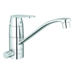 GROHE 31 161 000 GROHE Einhand-Spültischbatterie Eurosmart Cosmopolitan 31161, flacher Auslauf, Einlochmontage, integrierte Vorabsperrung, chrom 31161 Verpackungseinheit:1ST