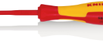 KNIPEX 98 20 25 KNIPEX 98 20 25 Schraubendreher für Schlitzschrauben isolierender Mehrkomponenten-Griff, VDE-geprüft brüniert 177 mm SCHRAUBENDREHER FÜR SCHLITZSCHRAUBEN Verpackungseinheit:1ST