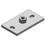 MEFA 059060801 Grundplatte Typ III, Anschluss M10 Platte 137x70x8 mm  Verpackungseinheit:1ST