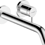 HANSGROHE 73351000 hansgrohe Tecturis S Einhebel-Waschtischmischer Unterputz für Wandmontage EcoSmart+ mit Auslauf 22,5 cm, Chrom 73351XXX Verpackungseinheit:1ST