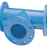 ALVA TY80 T-Stück DN80 Fansche gebohrt PN10/16 GGG epoxybeschichtet  Verpackungseinheit:1ST