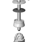 MKW A900-0201 MKW WC-Sitz AQUILA PLUS mit Deckel weiß mit Metallscharnier  Verpackungseinheit:1ST