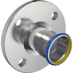 GEBERIT 34210 GE Mapress ES Gas Flansch PN10/22 mit Pressmuffe d88,9mm  Verpackungseinheit:1ST