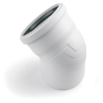 REHAU 11211641002 RAUPIANO PLUS Bogen DN 75, 45 Grad  Verpackungseinheit:1ST