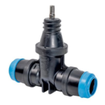 HAWLE 5033533 Hawle HA-Schieber Fig.2630, DN20/25mm PN16 mit ISO-Rohrmuffe, PE/PE POM  Verpackungseinheit:1ST