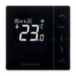 SALUS 112646 Digitaler Raumthermostat UP Schwarz, 230V mit 3 A Schaltstrom VS35B (SCHWARZ) Verpackungseinheit:1ST