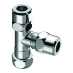 SCHELL 04 100 06 99 SCHELL T-Stück, Überwurfmutter G 3/8 IG, 2x Ø 10 mm (DN 10 G 3/8 AG), chrom  Verpackungseinheit:1ST