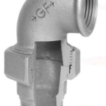 FISCHER GEORG FITTINGS 770097106 Knieholländer Fig. 97 1" schwarz  Verpackungseinheit:1ST