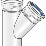 KE KELIT 14745LH0 ASP445 PHONEX AS-PLUS Einfach-Abzweiger 45° 110/50 ASP445 Verpackungseinheit:1ST