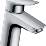 HANSGROHE 71074000 hansgrohe Logis Einhebel-Waschtischmischer 70 für Niederdruck/offene Warmwasserbereiter mit Push-Open Ablaufgarnitur, Chrom 71074XXX Verpackungseinheit:1ST