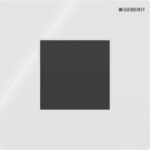 GEBERIT 116.093.11.1 Geberit Urinalsteuerung mit elektronischer Spülauslösung, Netzbetrieb, Typ 01 Abdeckplatte, square: weiß-alpin  Verpackungseinheit:1ST