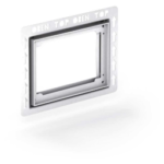 REHAU 18964211900 MEPA Einbaurahmen Betätigungsplatten Typ I, Weiß  Verpackungseinheit:1ST