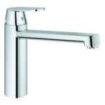 GROHE 30 194 000 GROHE Einhand-Spültischbatterie Eurosmart Cosmopolitan 30194, mittelhoher Auslauf, Einlochmontage, Niederdruck für offene Warmwasserbereiter, chrom 30194 Verpackungseinheit:1ST